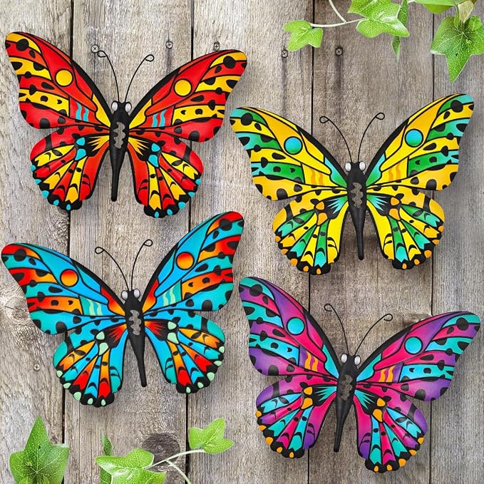 Metal Butterfly Wall Decor by Daogtc