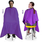 Allegro Combs Cutting Capes Adjustable 46X60 In. One-Size-Fits-All Stainless Steel Snap Buttons