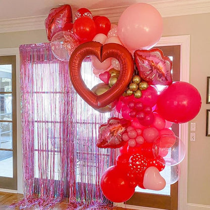 Voircoloria 90pcs Red Balloons Garland Arch Kit, 18 12 10 5 Inch | - Image 5