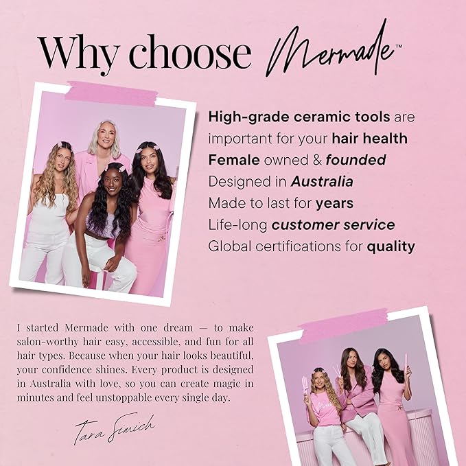 Mermade Hair | 0.9" Cutie Pro Waver | Three Barrel Curling Iron for Beach Waves