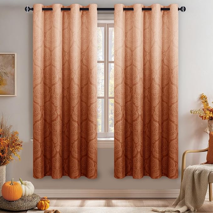 DWCN Ombre Curtains 63 inches Long by DWCN