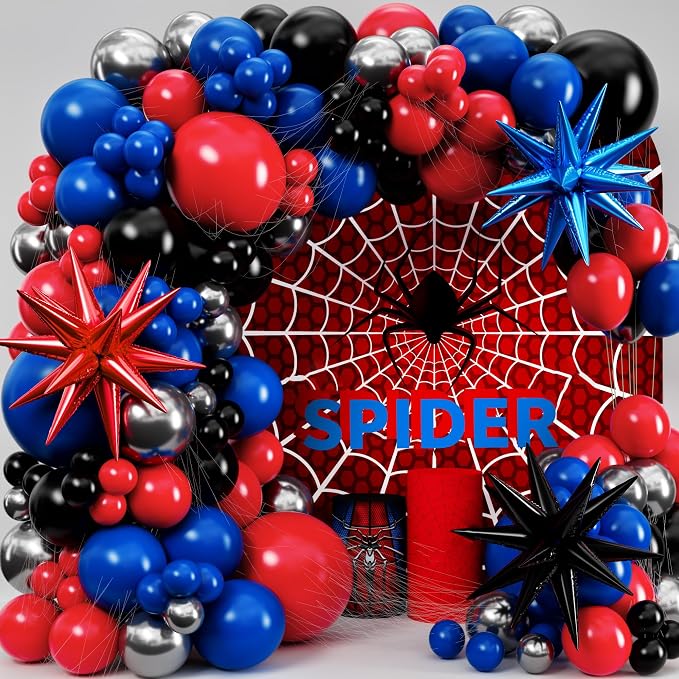 ALL-IN-1 Spider Balloon Arch Kit by SherylDecor