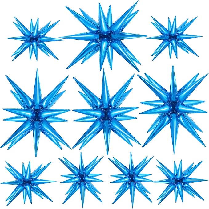 10 Pcs Star Balloons Explosion Balloons Foil Cone Balloon Magic by TOTAFAM