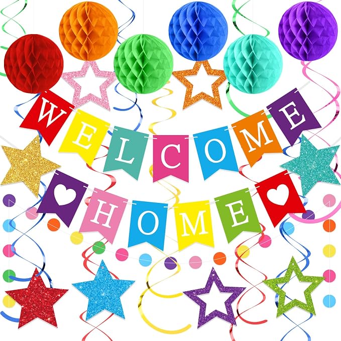 Arrowbash Welcome Home Decorations Welcome Home Banner by Arrowbash