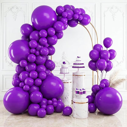 RUBFAC Dark Purple Balloons Arch Kit Different Sizes by RUBFAC