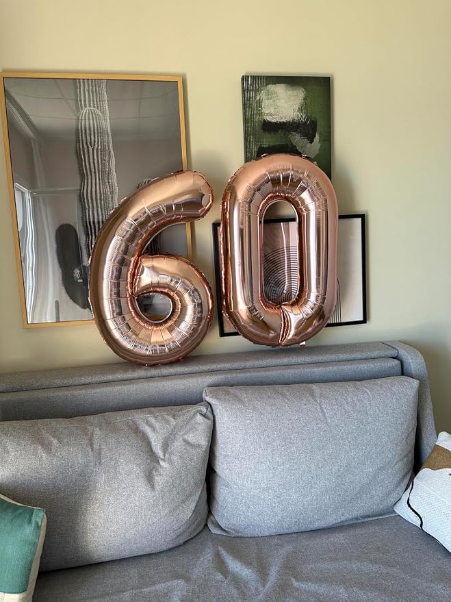 Number Balloon Rose Gold Number 50 - Image 2