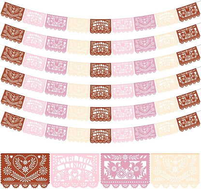 TaoBary 6 Pcs Papel Picado Mexican Wedding Cielito Lindo Party Decor 118 Feet by TaoBary