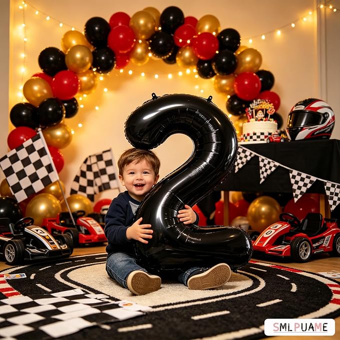 40 inch Number Balloon 0-9 Black Large Number 100 Balloons, Digital Balloons - Image 6