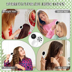 12 Pcs Soccer Mini Detangler Brush, Folding Mirror Hair Brushes, Mini Travel Hair Brush, No Tangle Soft Flexible Bristles for Straight, Curly, Thick Hair for Soccer Team Gift Sport Party