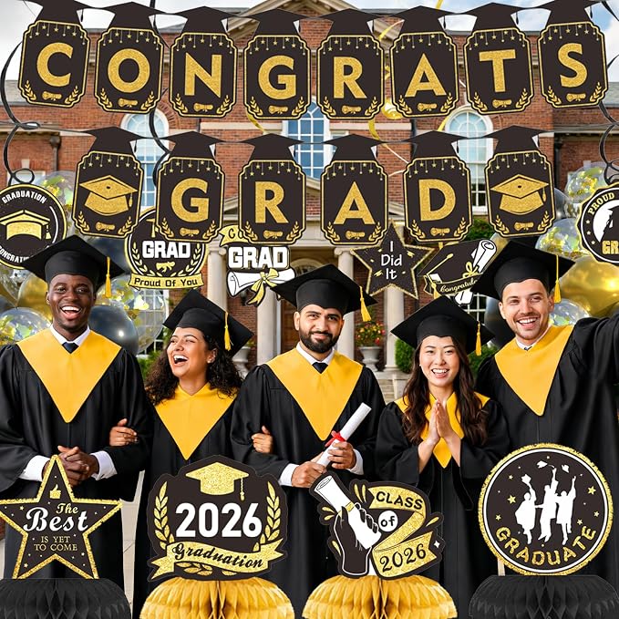 2026 Graduation Decorations Set, Class of 2026 Party Decor - Image 3
