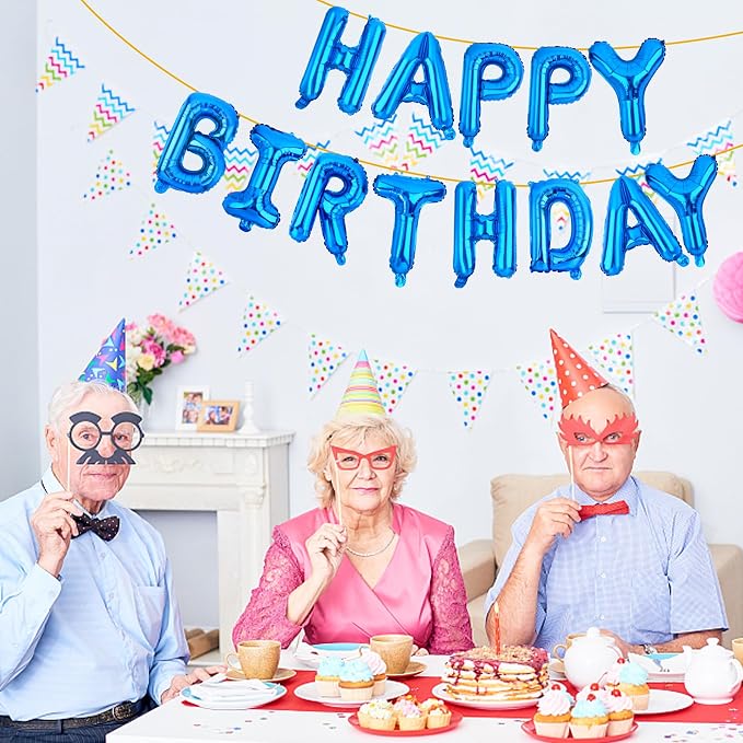 LIOZEOKUN Happy Birthday Balloon Letters 16 inch Mylar Foil Birthday Balloons - Image 5