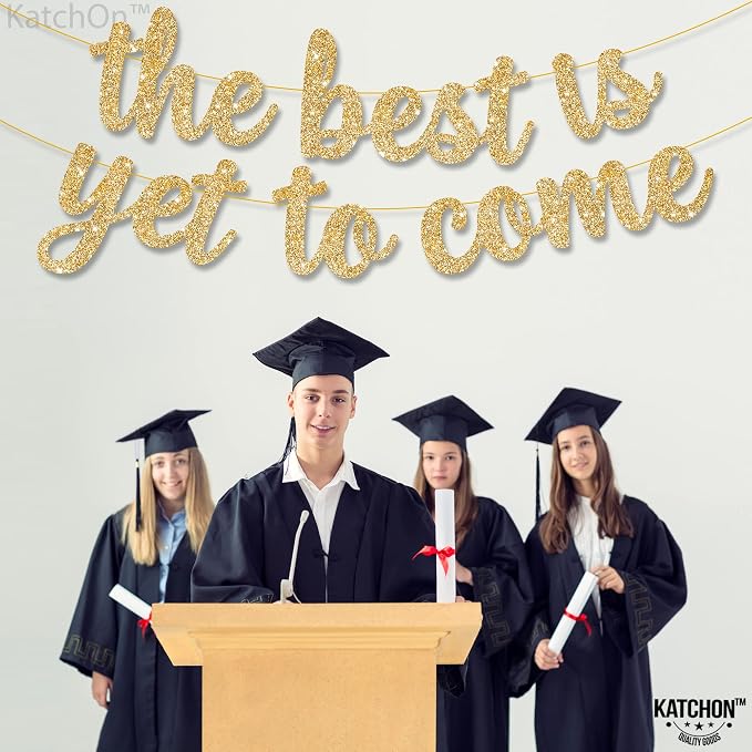 KatchOn Glitter The Best is Yet to Come Banner 10 Feet | No DIY, 2026 - Image 5