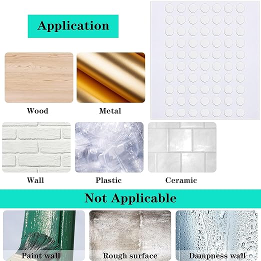JANYUN 280 Pcs Small Sticky Dots Stickers Round Putty Clear Sticky Tack | - Image 4