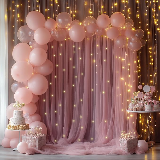 Fomcet Tulle Backdrop Curtains - Image 8