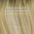 GOO GOO Clip in Hair Extensions Real Human Hair, Remy Human Hair Extensions Clip ins for Women, Natural Human Hair, 18inch 120g 7Pcs, 5A/90/16F Bahamian Balayage