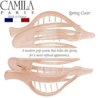 Camila Paris CP2399 French Hair Clips, Large Side Slide Hair Clips for Long Curly Wavy Hair, Strong Hold No Slip Grip, Girls Hair Claw Clips for Women, Styling Girls Hair Accessories, Made In France