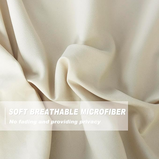 Camel Blackout Curtains with Handmade Ruffles | Thermal Insulated Room - Image 3