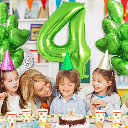 Green Number 4 Balloon 40 Inch, Big Large Foil Helium Number Balloons, Jumbo - Image 4