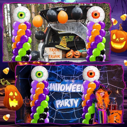Kasyat 2 Set Halloween Eyeball Balloon Column Stand Kit - Image 6