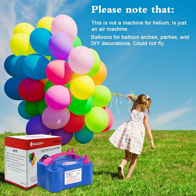 IDAODAN Electric Balloon Pump – Portable Balloon Air Pump Electric Inflator - Image 7