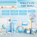 Gifts for Women, Ocean Scented Spa Gift for Women Birthday 7 Luxury Self Care Package, Gift Basket Care Package for Her Wife Mom Friends Female Bff
