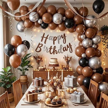 APLANET 150pcs Brown Balloons Different Sizes 18 12 10 5 Inches Premium Boho - Image 6