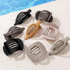 8 PCS Flat Hair Clips for Women French Matte Flat Claw Clips for Thick & Thin Hair No-Slip Hair Barrettes, Strong Hold Styling Accessories