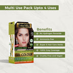 Indus Valley Natural Organic Damage Free Gel Hair Color | Ammonia Free, Vegan & Cruelty Free | Up to 100% Gray Coverage, Long Lasting Results |Copper Mahogany 5.4 (20gram+200ml)