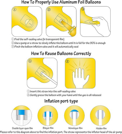 40 Inch gold Number Balloons 20 Helium Foil Mylar Balloon | Birthday Party - Image 3