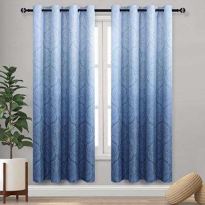 DWCN Ombre Blackout Curtains for Bedroom by DWCN