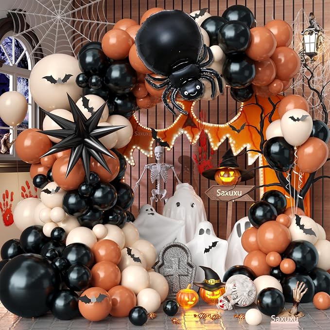 Halloween Balloon Arch Garland Kit by Saxuxu