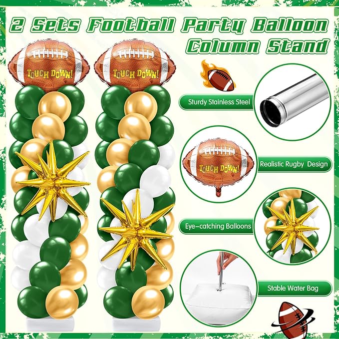 Kasyat 2 Sets Football Balloon Column Stand Kit - Image 3
