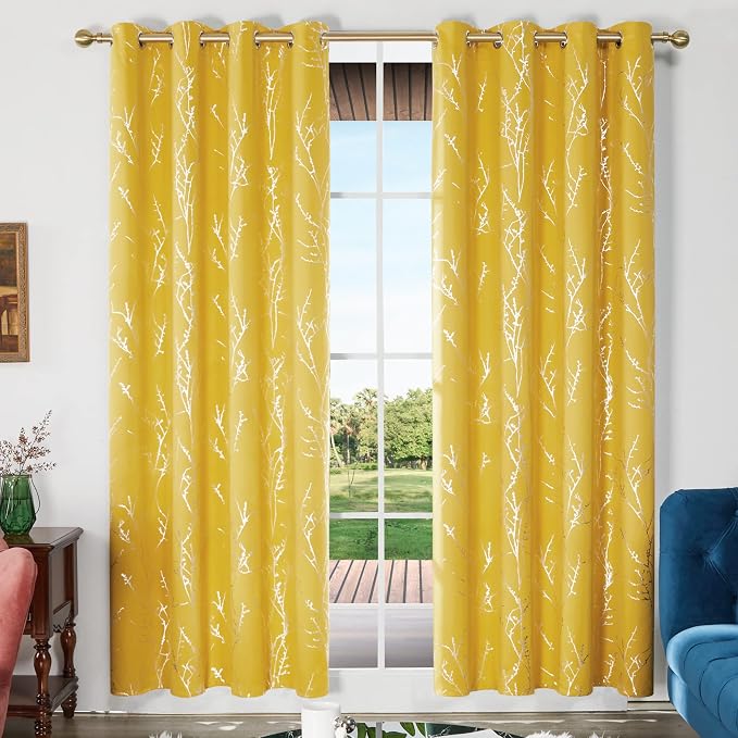 Deconovo Living Room Curtains 84 Inches Long, Thermal Insulated, Room Darkening - Image 2