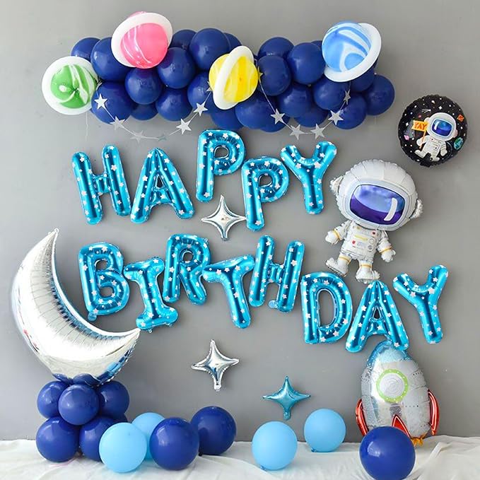 CANREVEL Happy Birthday Banner 13pcs 16 Inch Mylar Foil Letters Balloons - Image 5
