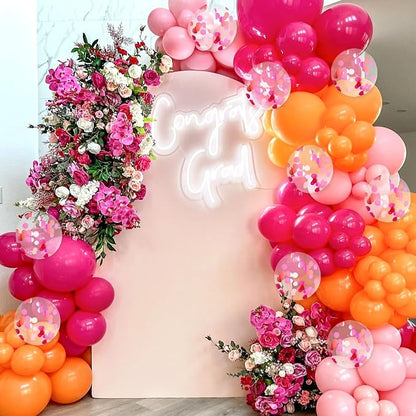 BAUANOOY Pink and Orange Balloons - Image 4