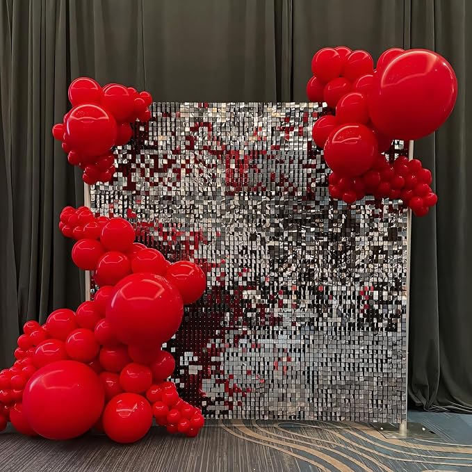 135pcs Bright Red Balloon Arch Kit Different Sizes of 18 12 10 5 Inch Red Party - Image 6