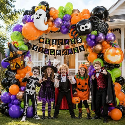 Tesochye 161pcs Halloween Balloon Garland Kit - Image 5