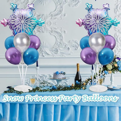 Snow Birthday Party Balloons Stand Kit 2 Sets - Image 6