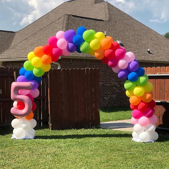 120pcs Rainbow Balloons 12 Inch Colorful Latex Balloon Garland Arch Kit - Image 4