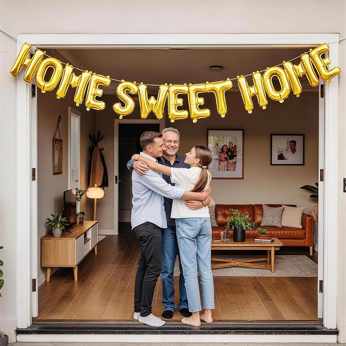 Gold HOME SWEET HOME Letter Balloon - Image 6