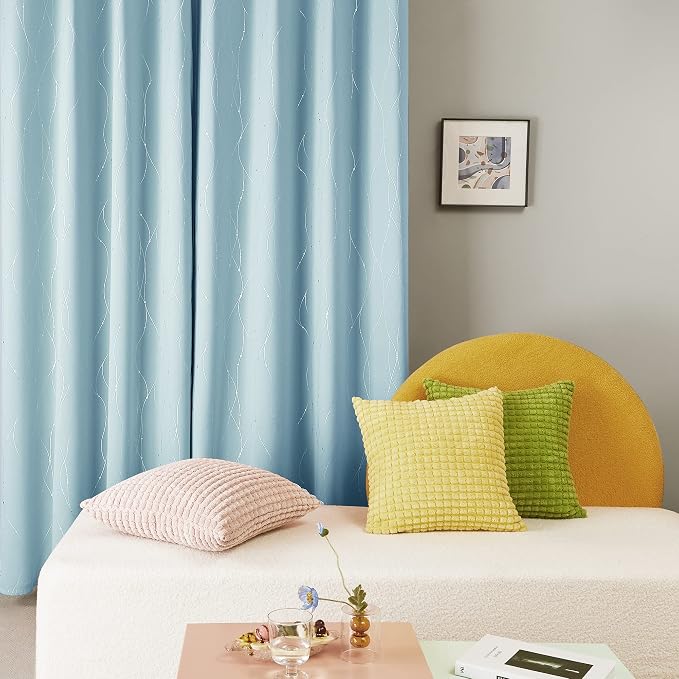 Deconovo Living Room Curtains 54 Inches Long, Thermal Insulated, Room Darkening - Image 9