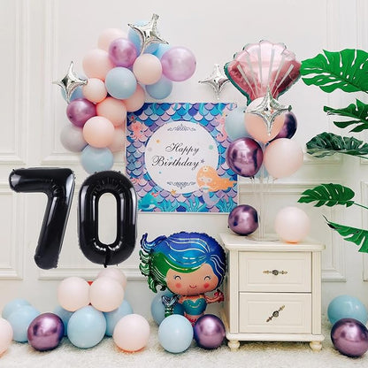 40 inch Number Balloon 0-9 Black Large Number 70 Balloons, Digital Balloons - Image 2