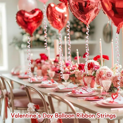BEISHIDA White with Heart Curling Ribbon, Balloon String 500 Yards - Image 5