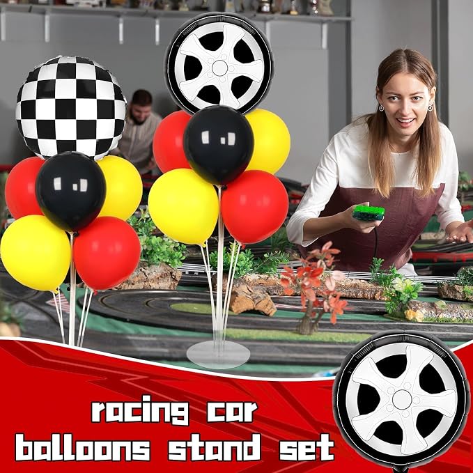 Race Car Party Balloons Stand Kit 2 Sets - Image 6