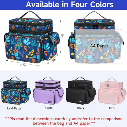 LEFOR·Z Small Sewing Supplies Organizer Bag, Sewing Box | Double-Layer Sewing - Image 2