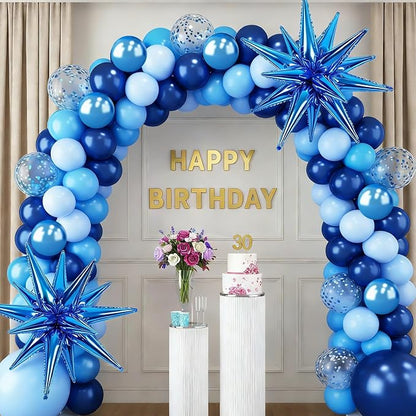 RUBFAC Blue Balloon Arch Kit, Metallic Blue - Image 6