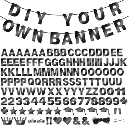 131 PCS Custom Banner DIY Letter Banners Personalized Banner | Make Your Own by Unknown