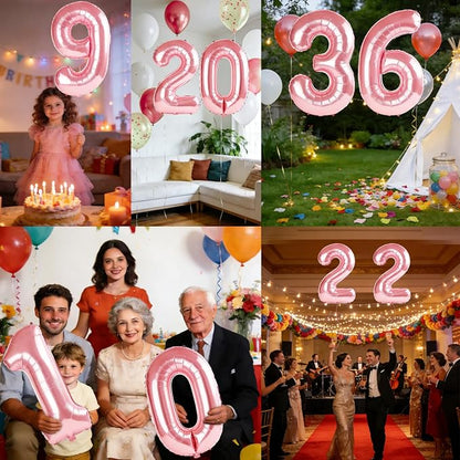 40 Inch Number 36 Balloons for 36th Birthday Party Decorations, 0-100 Jewelry - Image 7
