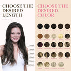 GOO GOO Tape in Hair Extensions Human Hair, 1C Mocha Brown, 26inch 60g 20pcs, Skin Weft Seamless Invisible, Silky Straight with Thick Ends, Remy Human Hair