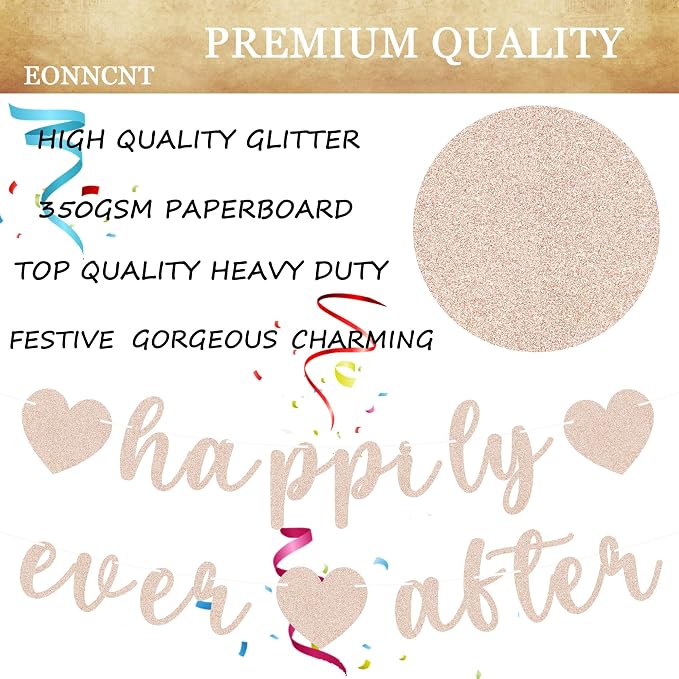 Pre-Strung Happily Ever After Banner - Image 7